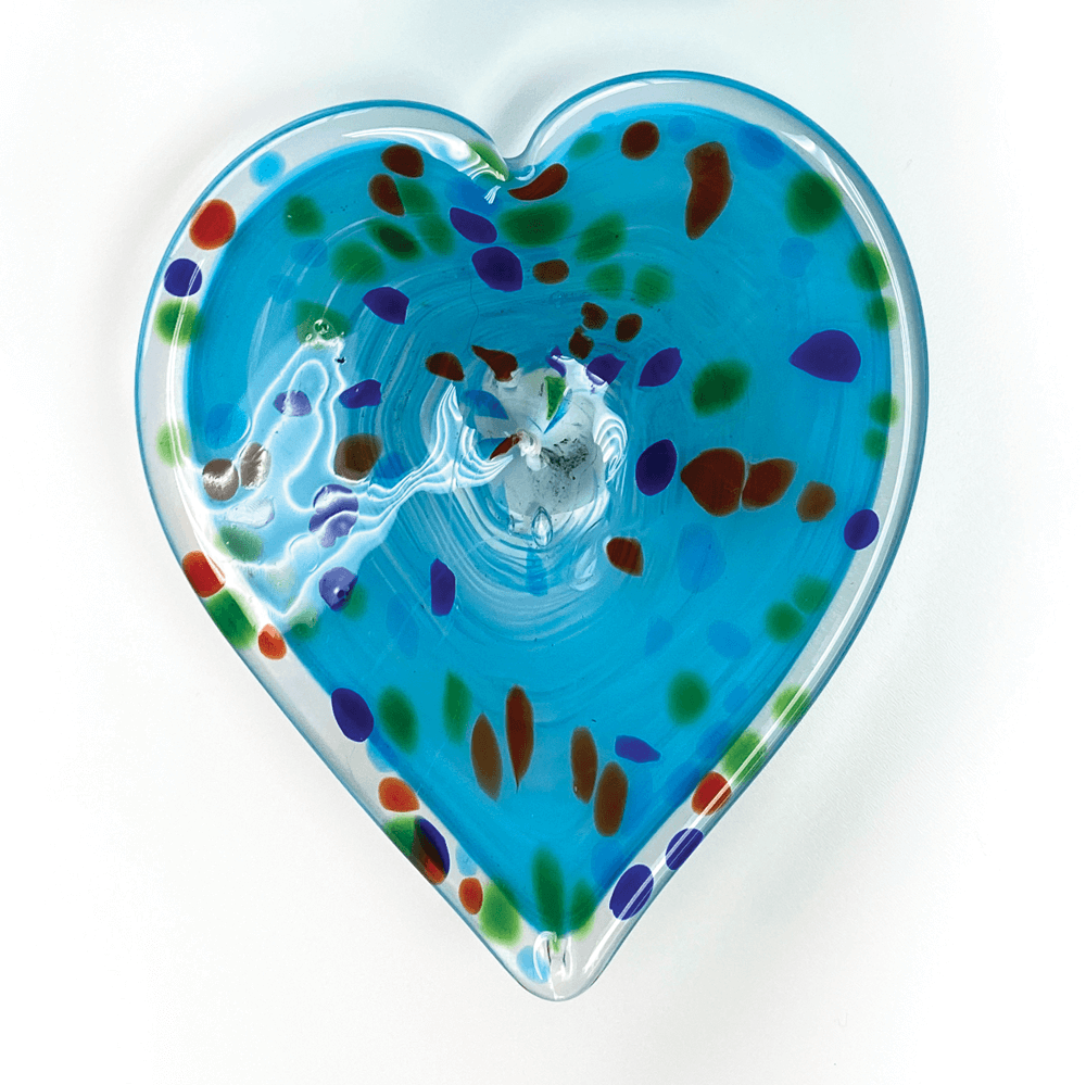 Sky Blue Confetti Heart