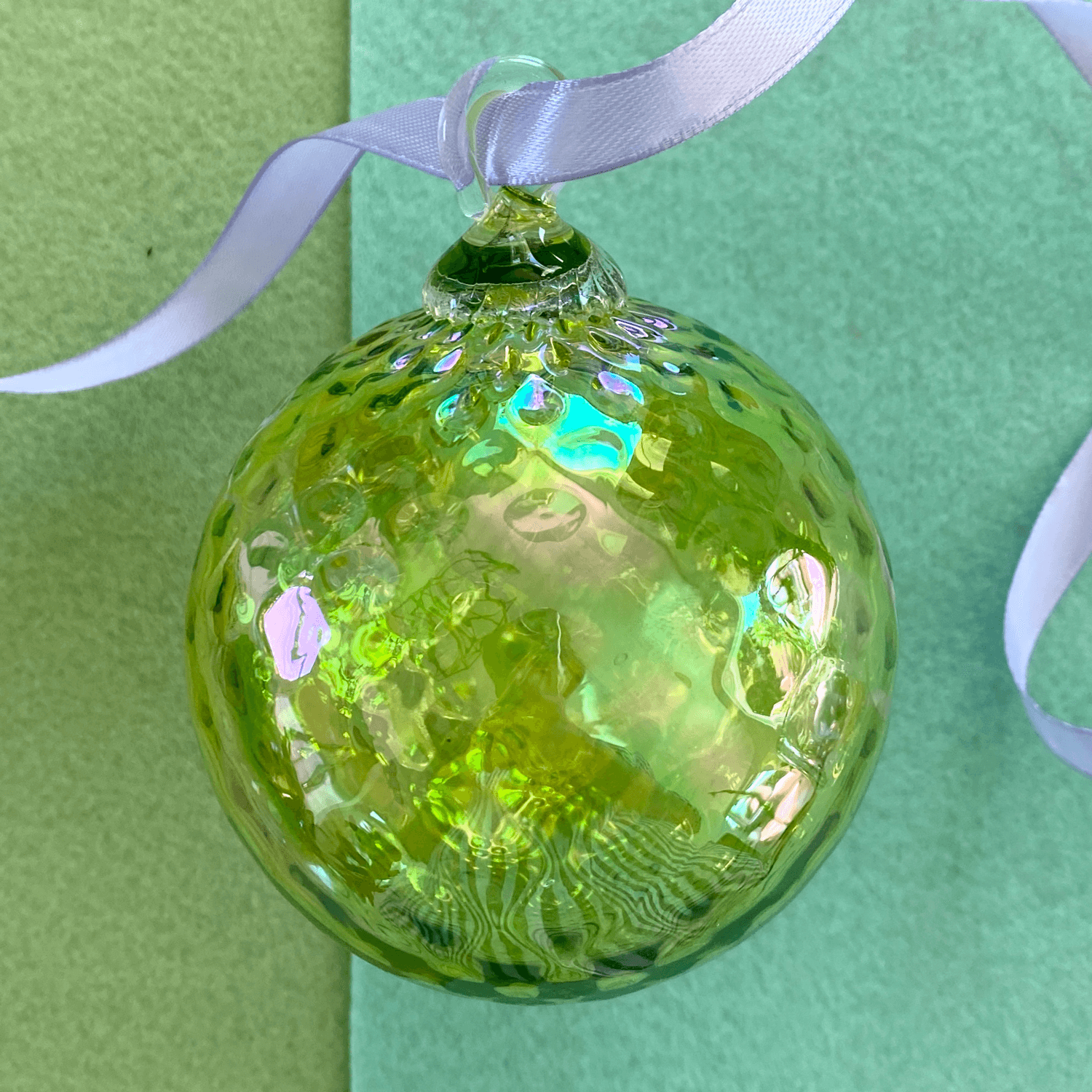 glass eye studio handmade glass august diamond facet birthstone ornament