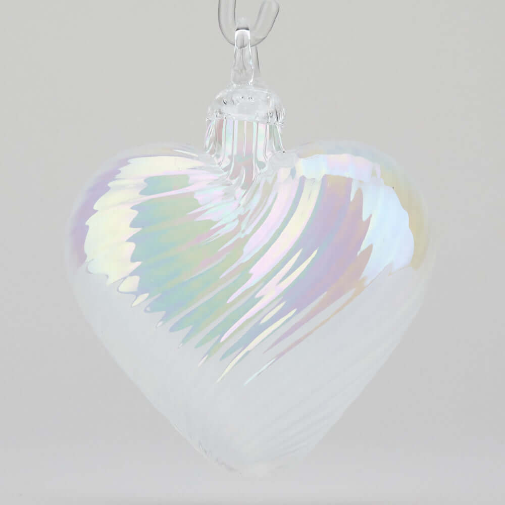 june heart birthstone ornament handmade glass