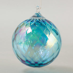 glass eye studio handmade glass december diamond facet birthstone ornament