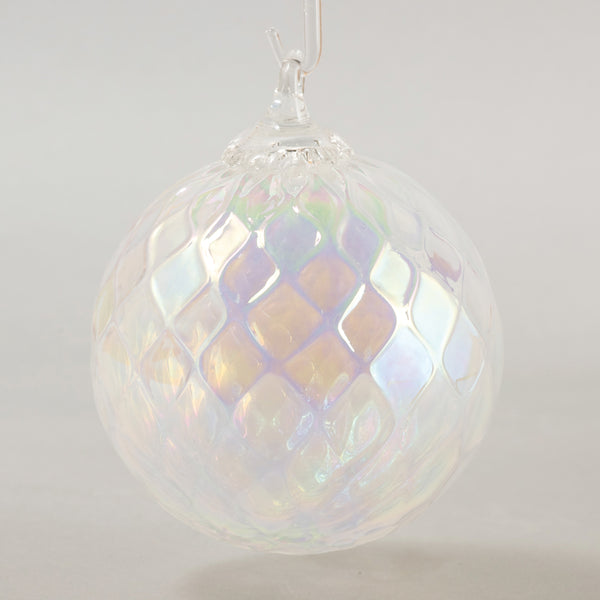 glass eye studio handmade glass june diamond facet birthstone ornament